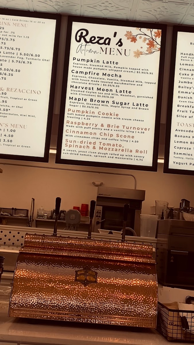 Menu Reza's Beavercreek-1