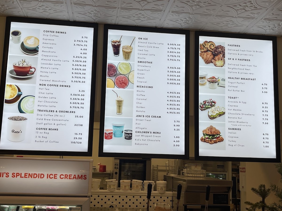 Menu Reza's Beavercreek-2